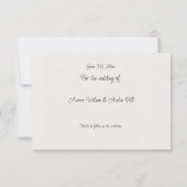 ユーカリ葉ス金ゴールドアクセントとフレーム セーブザデート (裏面)