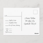 ユーカリ葉ス金ゴールドアクセントとフレーム ポストカード (裏面)