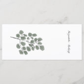 ユーカリ葉テーマ メニュー (裏面)