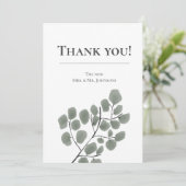 ユーカリ葉テーマ 招待状 (スタンド正面)