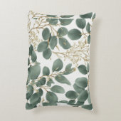 ユーカリ葉パターン アクセントクッション (裏面(縦))