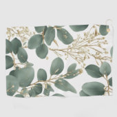 ユーカリ葉パターン ゴルフタオル (横)