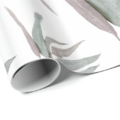 ユーカリ葉パターン ラッピングペーパー (ロールコーナー)