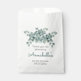 ユーカリ葉ブライダルシャワーサンキュー フェイバーバッグ