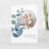ユーカリ葉プラウンフォトハッピーマザーズデイ カード (正面)