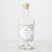 ユーカリ葉プ結婚ボトルラベル リキュールボトルラベル (正面)