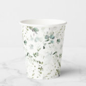 ユーカリ葉ベビー又はブライダルシャワー紙カップ 紙コップ (右)