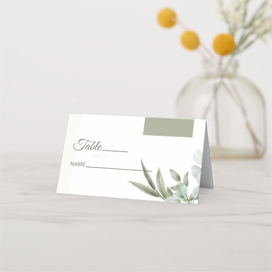 ユーカリ葉ミマル主義者 プレイスカード (正面)