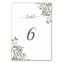 ユーカリ葉予算結婚計 テーブルナンバー