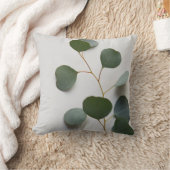 ユーカリ葉垂直 クッション (ブランケット)