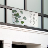 ユーカリ葉垂直 横断幕 (ビルの外側)