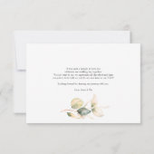 ユーカリ葉結婚台本 サンキューカード (裏面)