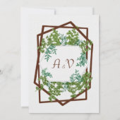 ユーカリ葉結婚式招待状 招待状 (裏面)