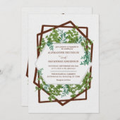 ユーカリ葉結婚式招待状 招待状 (正面/裏面)