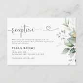 ユーカリ葉結婚葉のエンクロージャカード エンクロージャーカード (正面)