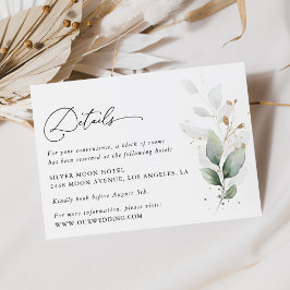 ユーカリ葉結婚詳細 エンクロージャーカード