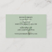 ユーカリ葉花必須油 名刺 (裏面)