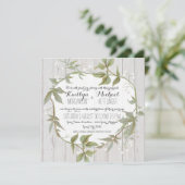 ユーカリ葉葉バビーズブレスフローラ白 招待状 (スタンド正面)