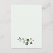 ユーカリ葉葉金ゴールド保存日 エンクロージャーカード (裏面)