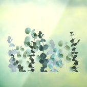 ユーカリ葉製システル透明青い緑 ウィンドウサイン (シート3)