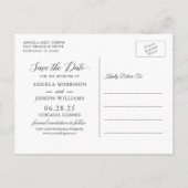 ユーカリ葉連式日付保存 インビテーションポストカード (裏面)