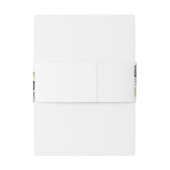 ユーカリ葉金ゴールド幾何 招待状ベリーバンド (裏面例)