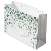 ユーカリ葉金ゴールド葉ベビーシャワー ラージペーパーバッグ (裏面アングル)