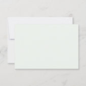 ユーカリ葉離れ金ゴールドウェディングRSVPカード 招待状 (裏面)