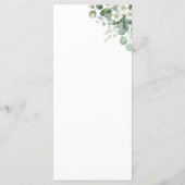 ユーカリ葉食べフローラスペット結婚の メニュー (裏面)