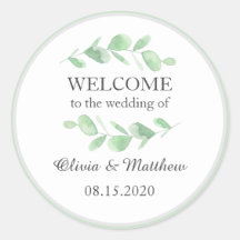 ユーカリ葉。ウッドラシンプルンド結婚の歓迎