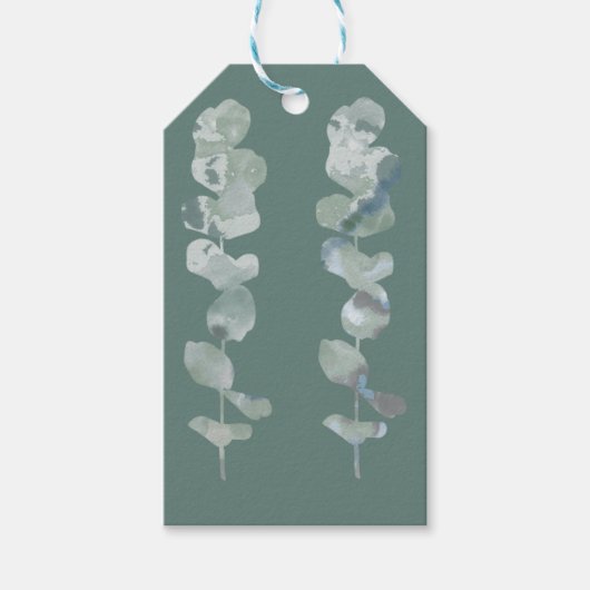 ユーカリ葉 ギフトタグ (正面)