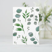 ユーカリ葉 サンキューカード (スタンド正面)