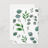 ユーカリ葉 サンキューカード (正面/裏面)