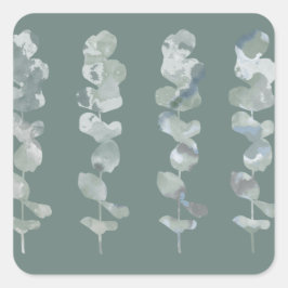 ユーカリ葉 スクエアシール