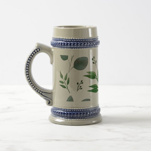 ユーカリ葉 ビールジョッキ (左)