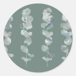 ユーカリ葉 ラウンドシール