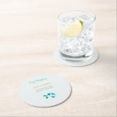 ユーカリ葉 ラウンドペーパーコースター (インサイチュ)