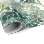 ユーカリ葉 ラッピングペーパー (ロールコーナー)