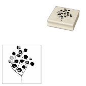 ユーカリ葉 ラバースタンプ (押印)