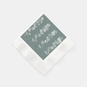 ユーカリ葉 縁ありカクテルナプキン (角)