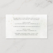 ユーカリ葉・金ゴールドズ・グリーンリー・エレガント・ウェディング エンクロージャーカード (裏面)