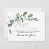 ユーカリ葬儀メモリアルありがとう サンキューカード (正面)