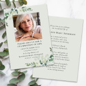 ユーカリ葬儀記念お祝い・オブ・ライフ 招待状