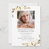 ユーカリ葬儀記念お祝い・オブ・ライフ 招待状 (正面)