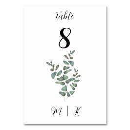 ユーカリ表番号カード | 結婚s テーブルナンバー