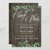 ユーカリ計画の変更結婚延期カード 招待状 (正面/裏面)