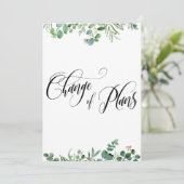 ユーカリ計画変更3延期結婚案 招待状 (スタンド正面)