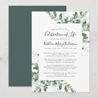 ユーカリ記念お祝いオブ・ライフ 招待状