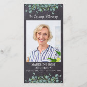 ユーカリ記念石板葬儀祈りの言葉しおり (正面)