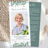 ユーカリ記念詩葬儀祈りの言葉カード写真 メニュー